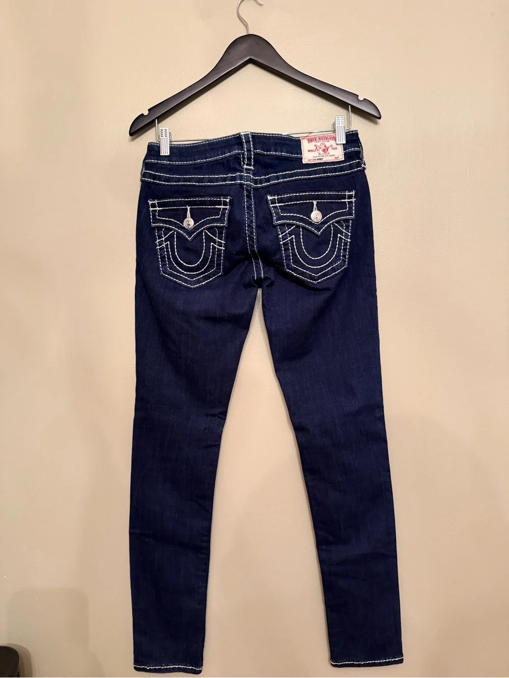 True Religion Naturaline Big T Skinny Flap Jeans Size 28 - Picture 12 of 14